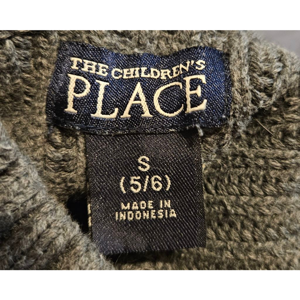 Boys The Children's Place Sweater Size S (5/6) Gray - Picture 3 of 10